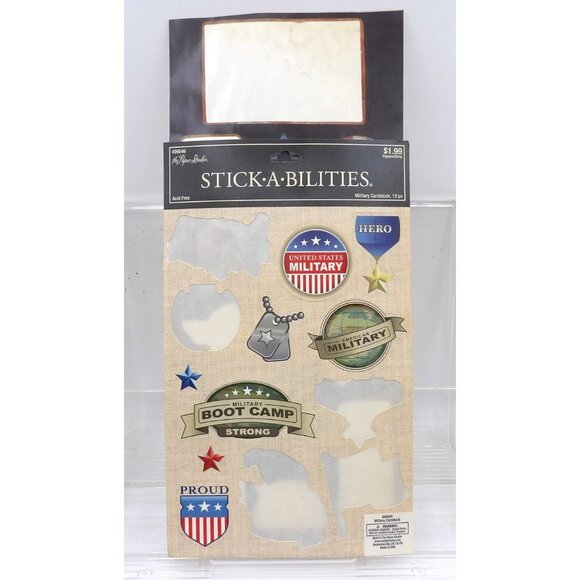 143 Patriotic Stickers, 11 Partial Sheets Flags, Words, Military, Images - Picture 3 of 10